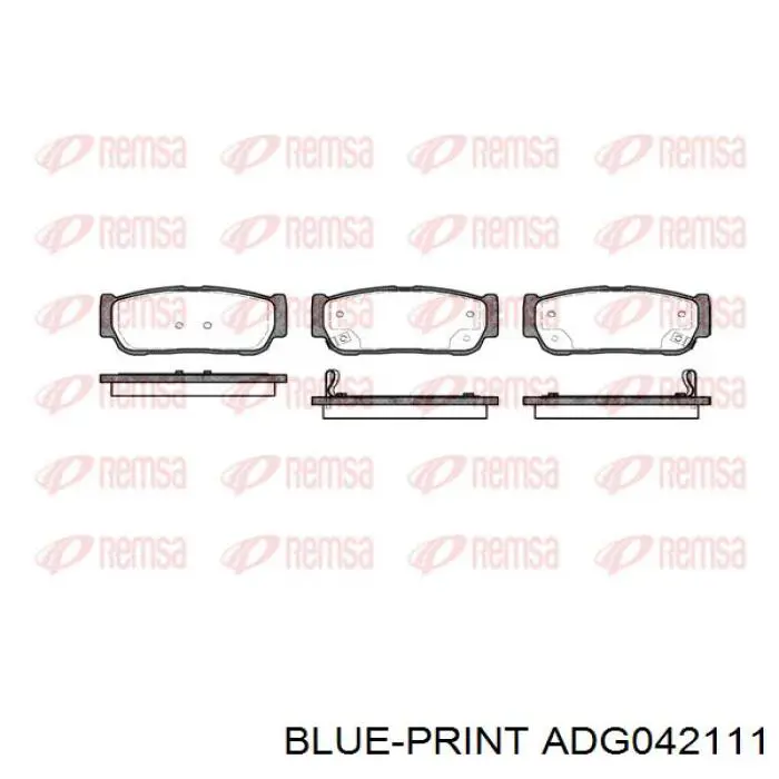 Задні гальмівні колодки Aplus 71296AAP ціна, від 15.45 USD