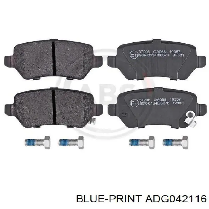 Задні гальмівні колодки Blue Print ADG042116 ціна, від 16.72 USD