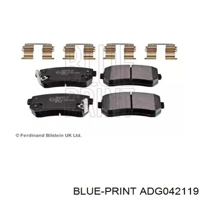 Задні гальмівні колодки Blue Print ADG042119 ціна, від 16.34 USD