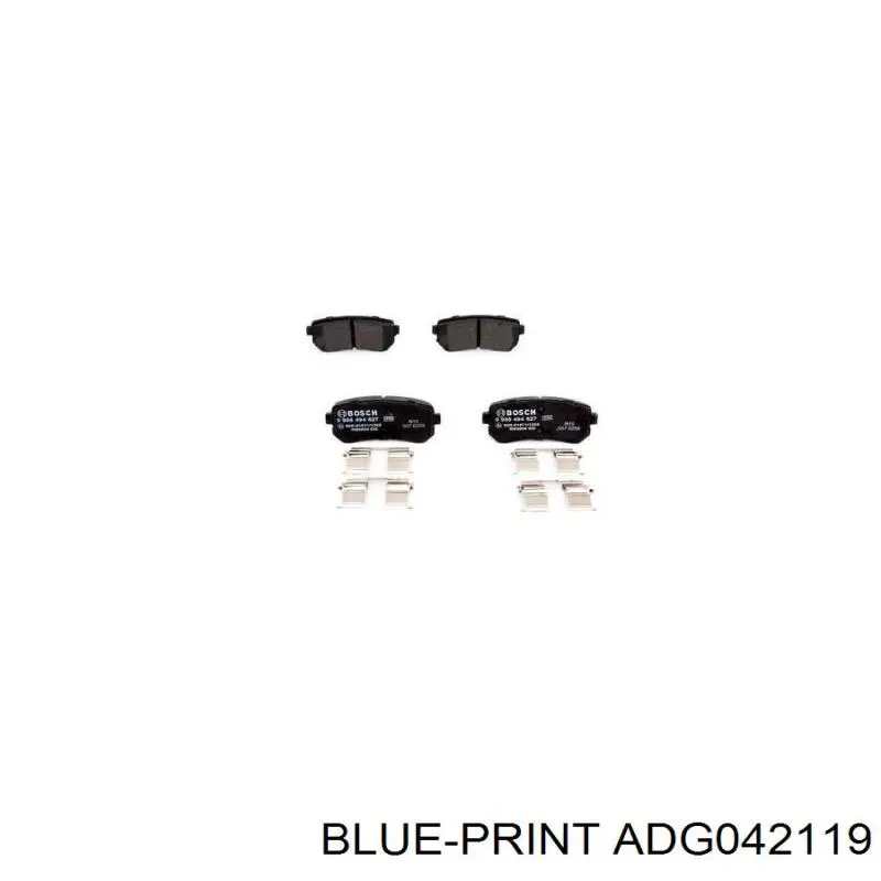 Купити ADG042119 Blue Print Задні колодки