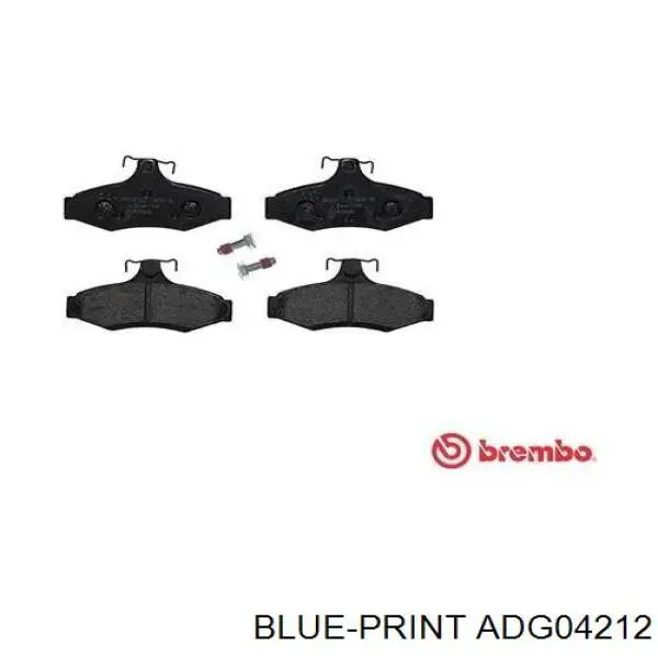 Задні гальмівні колодки Blue Print ADG04212 ціна, від 13.06 USD