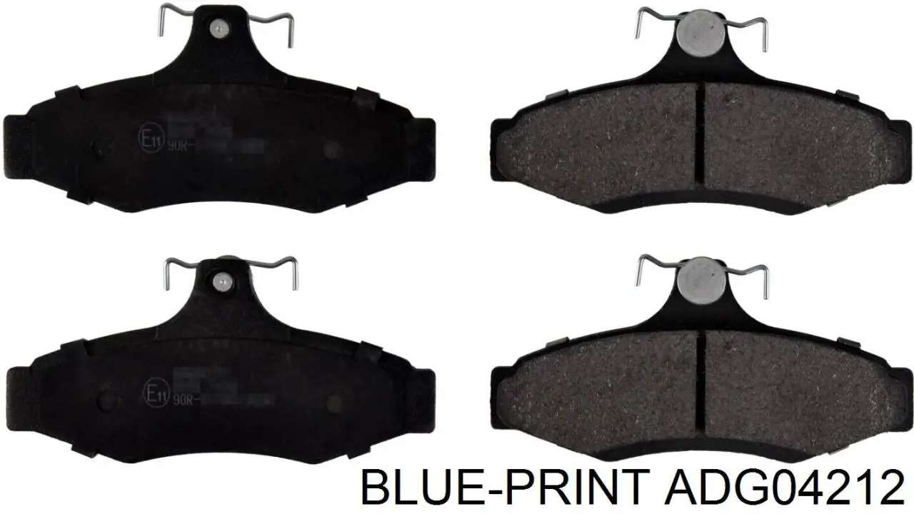 ADG04212 Blue Print Колодки гальмівні задні, дискові