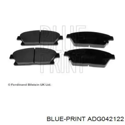 ADG042122 Blue Print колодки гальмівні передні, дискові