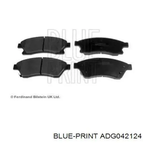 ADG042124 Blue Print Передні гальмівні колодки
