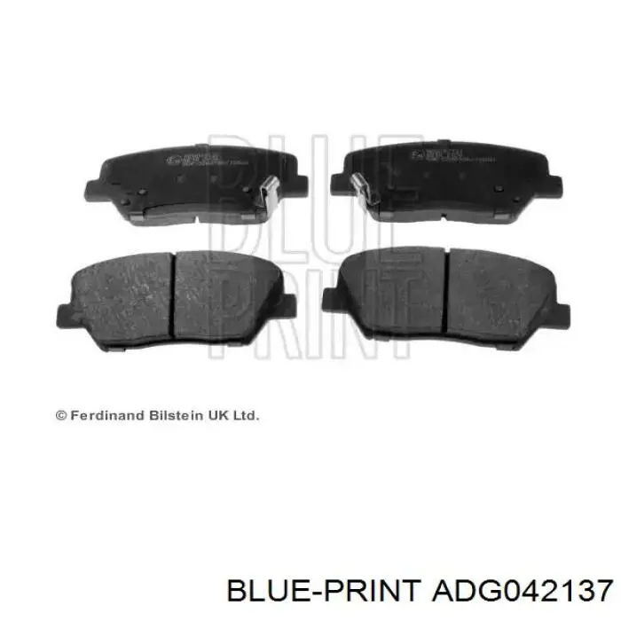 Гальмівні колодки Blue Print ADG042137 ціна, від 27.31 USD