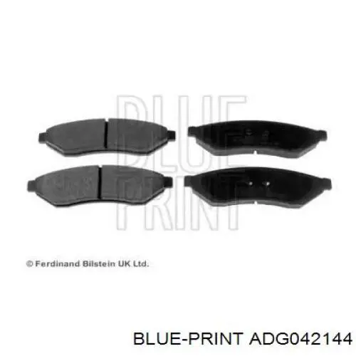 ADG042144 Blue Print колодки гальмові задні, дискові