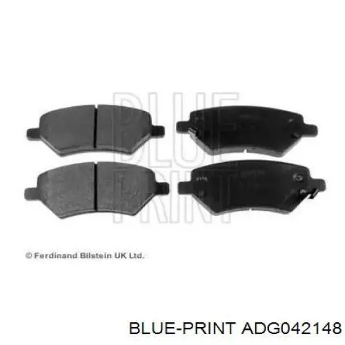 Купити ADG042148 Blue Print Колодки гальмівні передні, дискові
