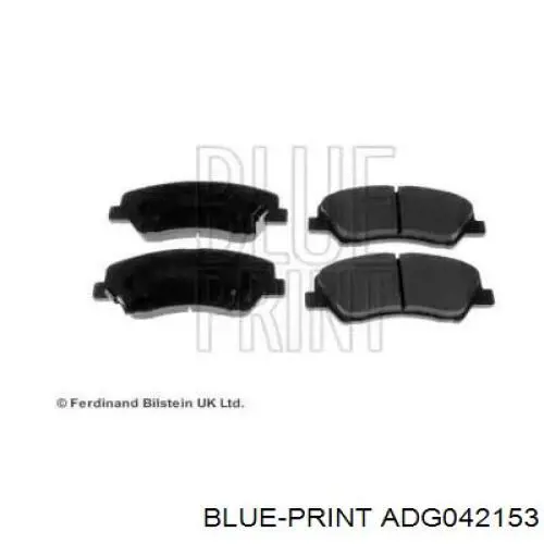 Купити ADG042153 Blue Print Колодки гальмівні передні, дискові