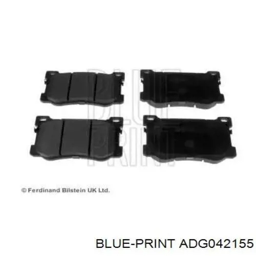 Купити ADG042155 Blue Print Колодки гальмівні передні, дискові