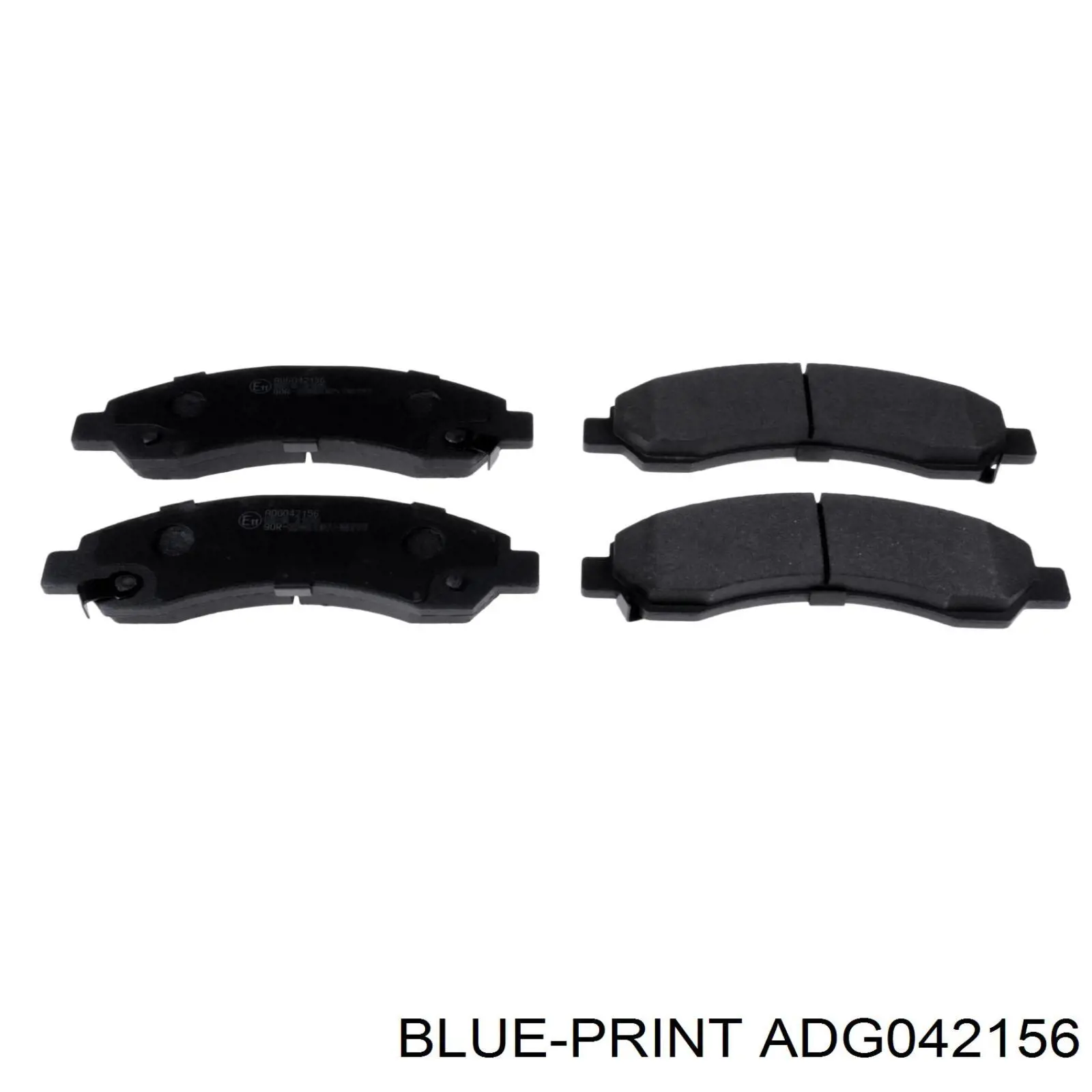 Купити ADG042156 Blue Print Колодки гальмівні передні, дискові