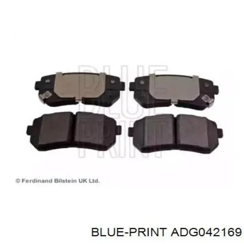Задні гальмівні колодки Blue Print ADG042169 ціна, від 27.99 USD
