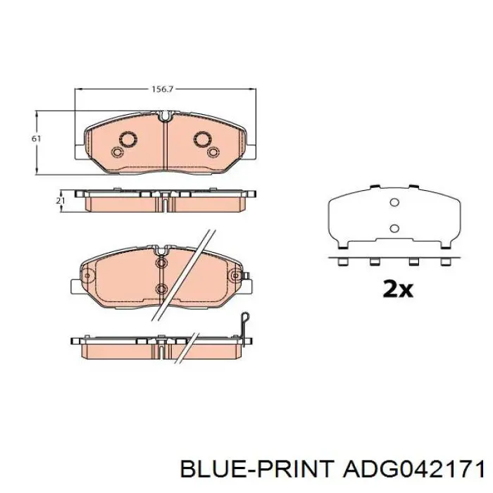 Гальмівні колодки TRW GDB2227 ціна, від 52.74 USD