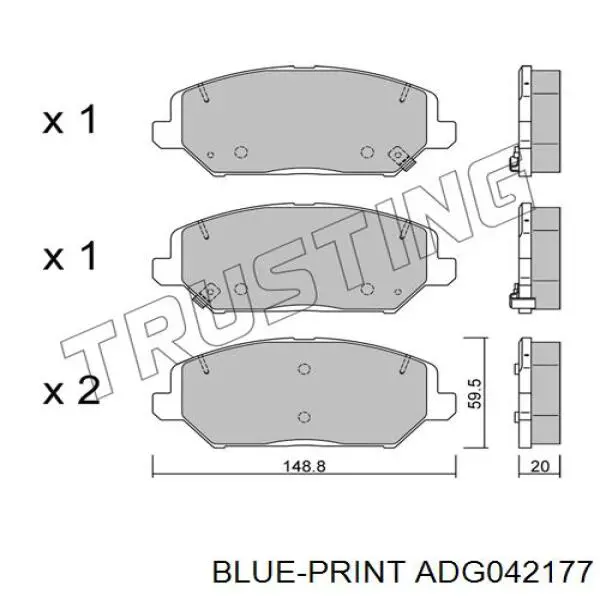 Купити 35187 ABS Колодки гальмівні передні, дискові