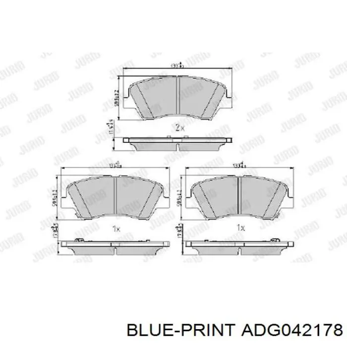 Колодки гальмівні передні, дискові 0986424863 Bosch