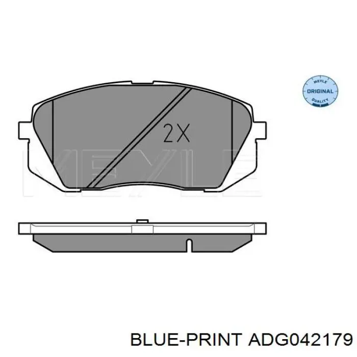 Купити ADG042179 Blue Print Колодки гальмівні передні, дискові