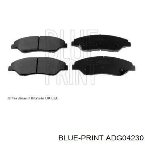 ADG04230 Blue Print колодки гальмівні передні, дискові