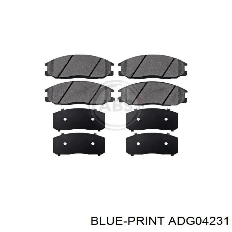 Купити ADG04231 Blue Print Колодки гальмівні передні, дискові
