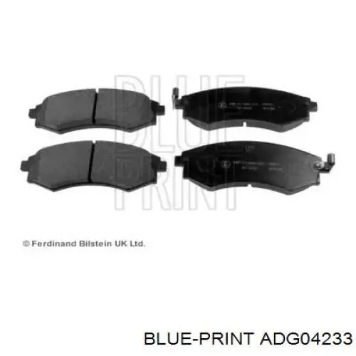Купити ADG04233 Blue Print Колодки гальмівні передні, дискові
