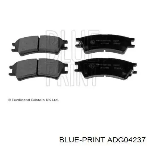 ADG04237 Blue Print колодки гальмівні передні, дискові