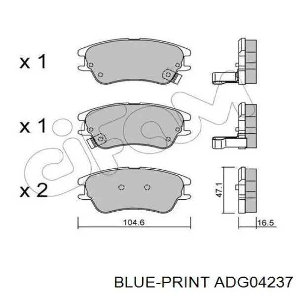 Передні тормозні колодки HP0001 HSB