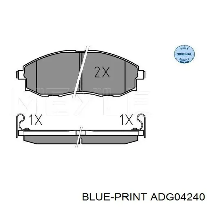Передні тормозні колодки HP0029 HSB