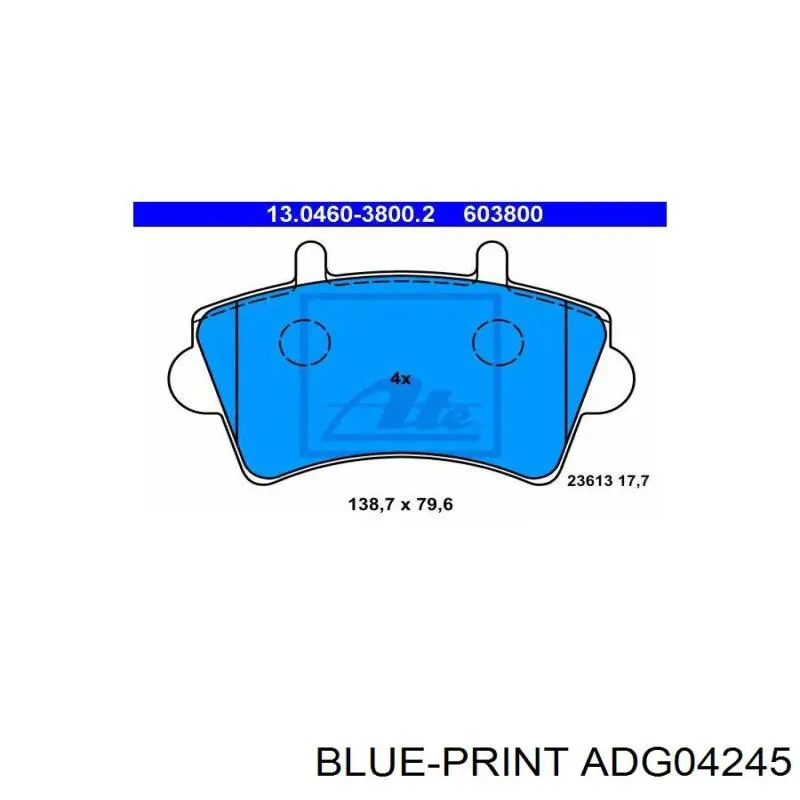 Передні тормозні колодки 8660003504 Renault (RVI)