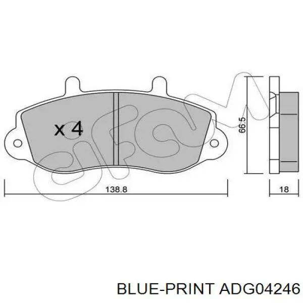 Купити LP1406 BRP Колодки гальмівні передні, дискові