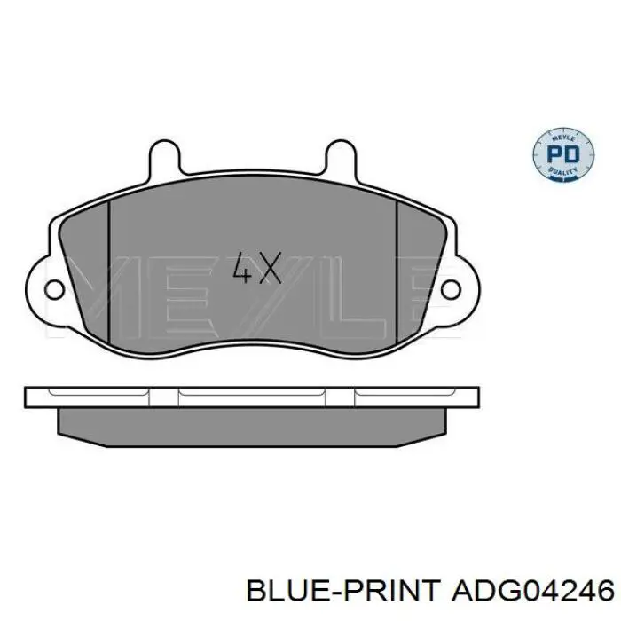 Передні тормозні колодки 7701207166 Renault (RVI)