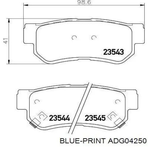 Купити 583023CA20 Hyundai/Kia Задні колодки