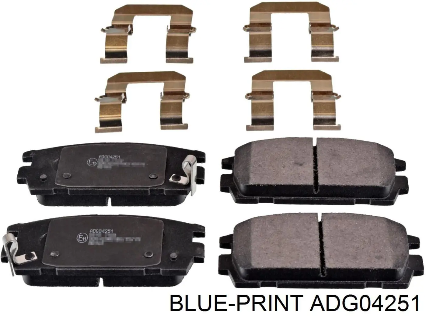 ADG04251 Blue Print колодки гальмові задні, дискові