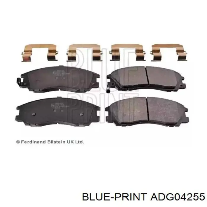 Купити ADG04255 Blue Print Колодки гальмівні передні, дискові