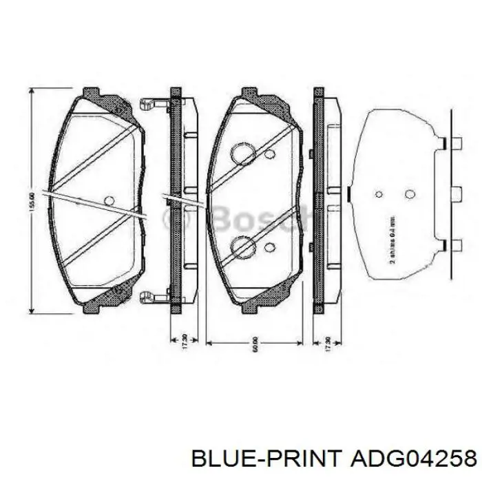Гальмівні колодки Hyundai/Kia S581013EE01 ціна, від 25.39 USD