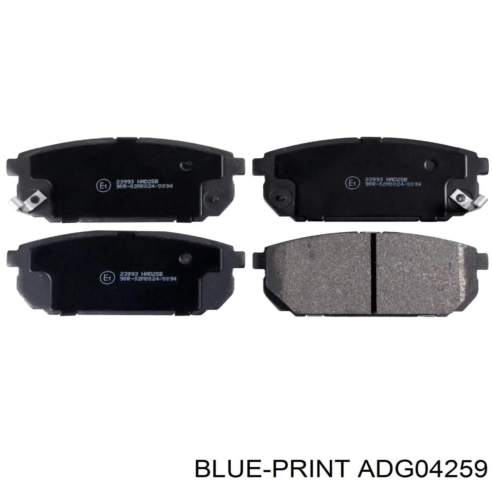 Задні гальмівні колодки Blue Print ADG04259 ціна, від 20.32 USD