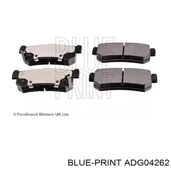 Купити ADG04262 Blue Print Задні колодки