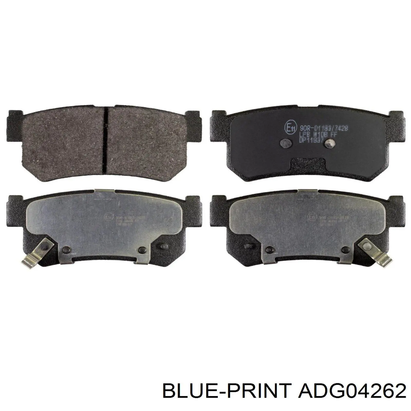 ADG04262 Blue Print колодки гальмові задні, дискові