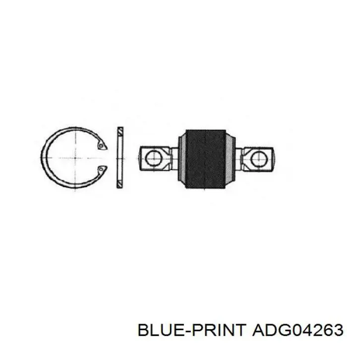 Передні тормозні колодки ADG04263 Blue Print