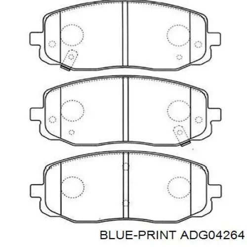 Тормозні колодки Blue Print ADG04264