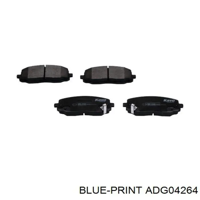 Купити ADG04264 Blue Print Колодки гальмівні передні, дискові