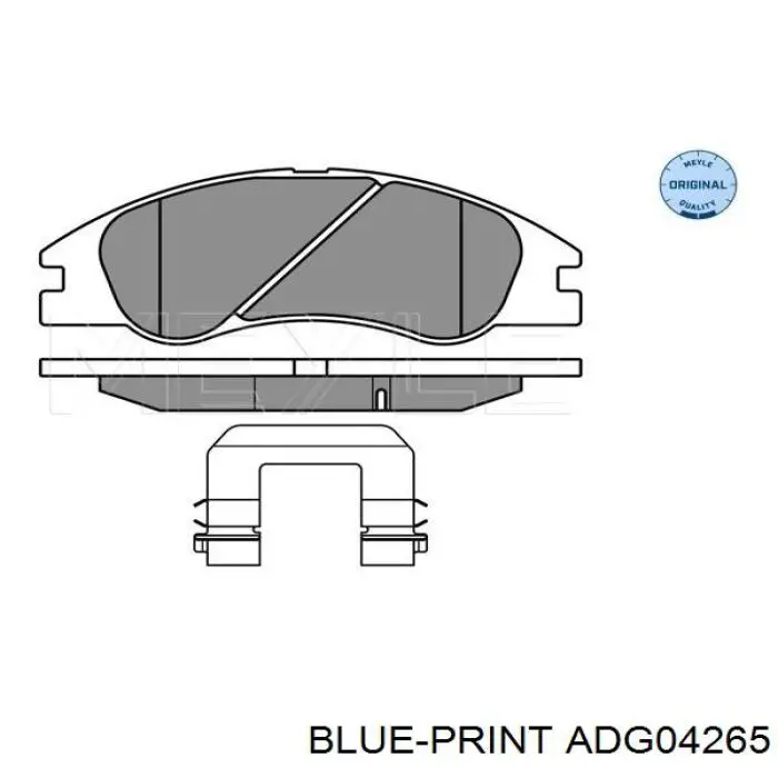 Колодки гальмівні передні, дискові ADG04265 Blue Print