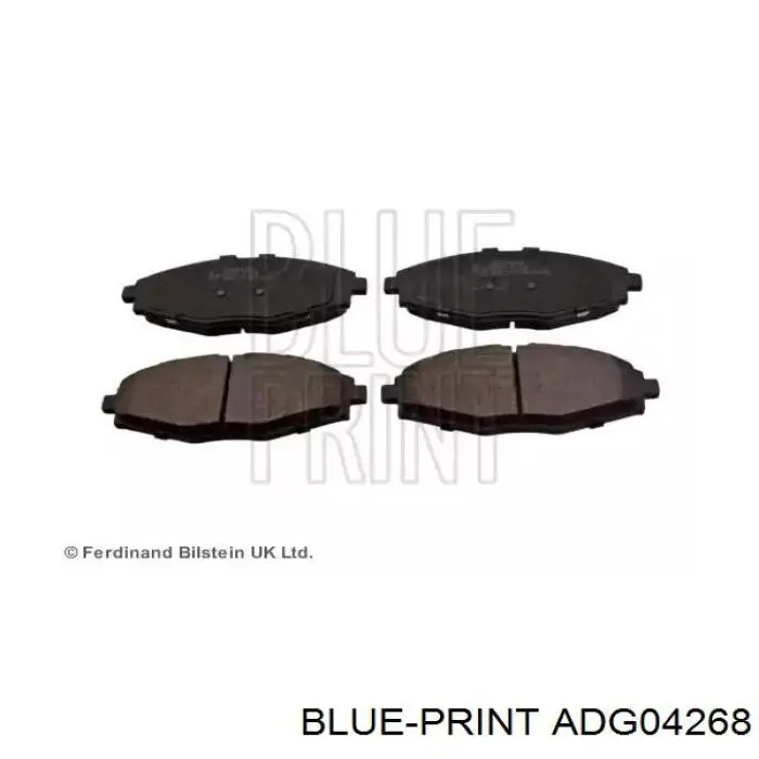 Гальмівні колодки Blue Print ADG04268 ціна, від 11.37 USD