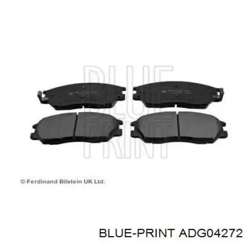 Гальмівні колодки Blue Print ADG04272 ціна, від 31.56 USD