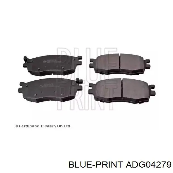 Купити ADG04279 Blue Print Колодки гальмівні передні, дискові