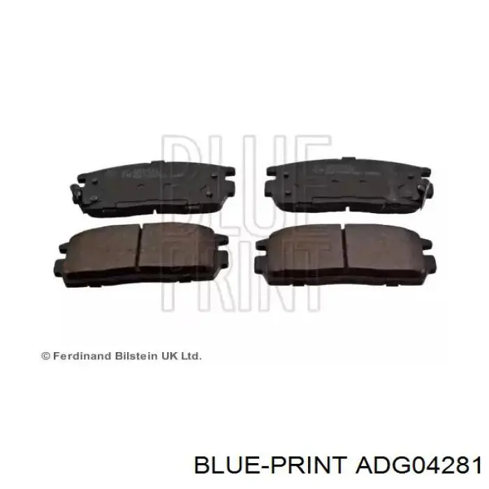 Купити ADG04281 Blue Print Задні колодки