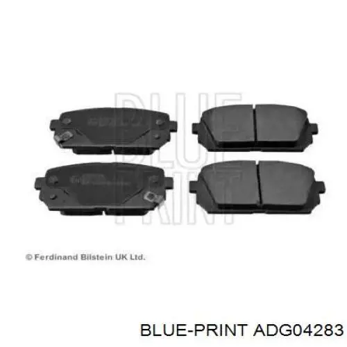 Колодки гальмові задні, дискові ADG04283 Blue Print