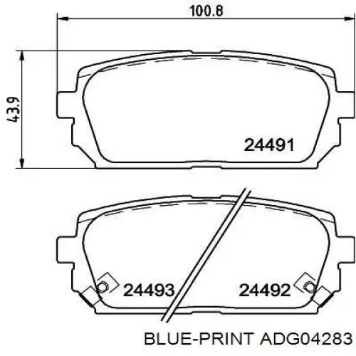 Купити EC1197 ECO Gold Задні колодки