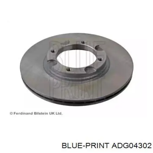 Диск гальмівний передній Blue Print ADG04302