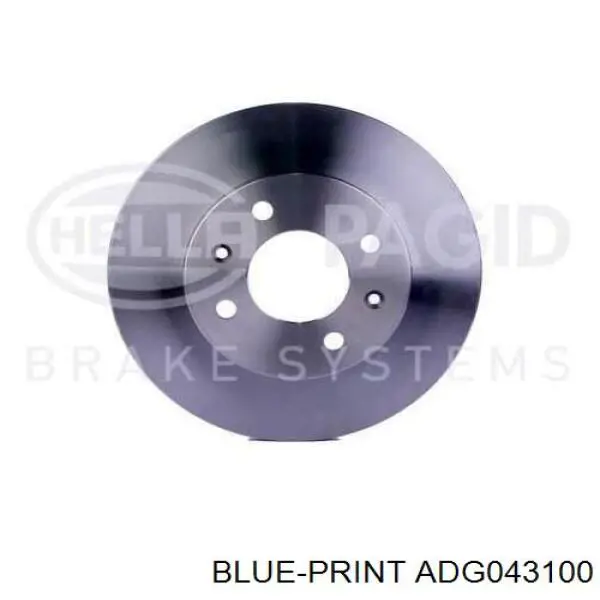 Диск гальмівний передній Blue Print ADG043100
