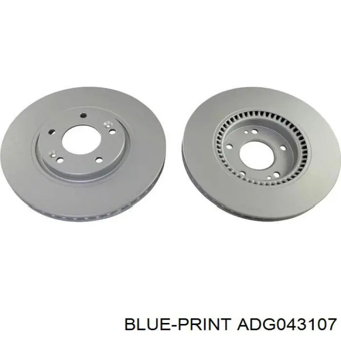 Гальмівні диски передні ADG043107 Blue Print