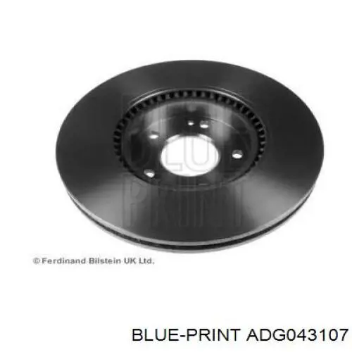 Диск переднього гальма Blue Print ADG043107 ціна, від 51.16 USD