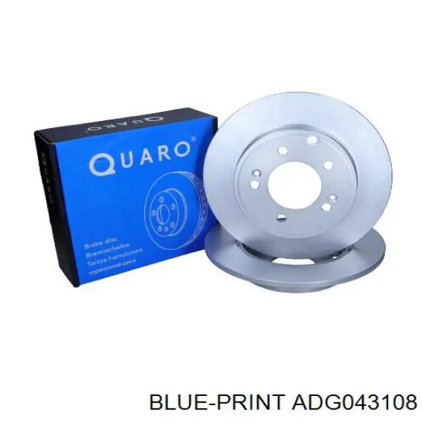 Диск гальмівний задній Blue Print ADG043108